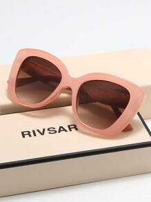 Óculos de Sol Polarizados com Strass em Formato de Olho de Gato RIVSAR para Mulheres, Elegantes para Lazer Externo, Festa, Viagem, Óculos de Sol Redondos com Joias em Formato de Olho de Gato, Óculos de Sol de Marca Premium para Presente de Férias, Ótimo para Dia dos Namorados, Natal, Halloween