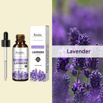 100ml Lavender Essential Oil, 100% Natural For Massage, Care, Scraping, Shower, Diffuser Relaxing Essential Oil, Face, Body, Nails, Hair, Eyelash Care Universal