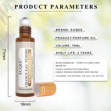 10pcs EUQEE Fragrance Oils Gift Set Roll On Fragrance Oil 10ml/0.33fl.Oz Collection With Diffuser Bracelets For Men Women, Aromatherapy, Diffuser, Soap Making - Multi Scents - View 6