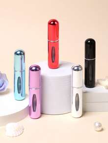 5 件 0.17 盎司迷你香水雾化器，底部填充旅行便携式香水喷雾瓶，香水香味泵盒，香水空喷雾瓶，适合旅行和外出