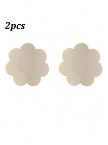 2pcs Seamless Silicone Breast Pads, Thickened And Supportive Invisible Bra Liners, Suitable For Lingerie, Perfect For Swimwear And Bra Accessories, Soft Comfortable, Ideal For Home, Outdoor, And Sportswear