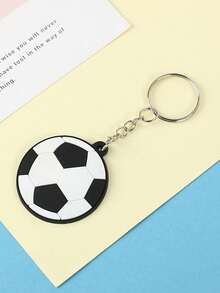 1/4 件时尚运动风格足球、篮球和橄榄球钥匙扣挂件，适合男孩和女孩、包包、车钥匙，用途广泛、轻巧，是送给朋友的小礼物 - A - 查看 10