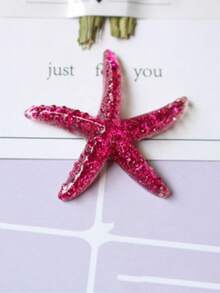 30 piezas de 1.57 pulgadas de estrella de mar de resina de colores, cabuches de estrella de mar en miniatura, decoraciones de bricolaje de respaldo plano, decoraciones festivas de pared y fiesta, decoraciones para el hogar y la habitación, accesorios para acuario, reptil barba dragón, tanque de tortuga, colores aleatorios