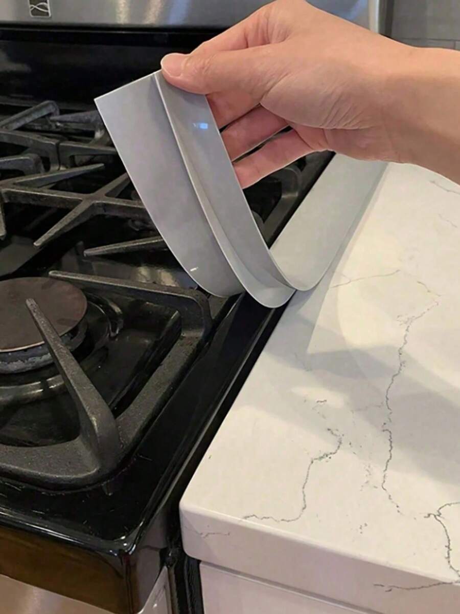 1/2 piezas de tiras de silicona para juntas, tiras resistentes al calor en forma de T para cocina, tiras de sellado de silicona, a prueba de agua, a prueba de aceite y polvo, juego de juntas para estufa de gas, colores seleccionados al azar - Multicolor - Ver 1