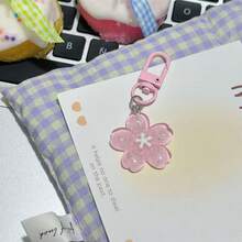 Transparent Colorful Flower Keychain Fashion Accessories For Women And Students Earphone Case Car Decoration Cute Transparent Flower Keychain Bag Pendant Decorations Beach Accessories Flower - View 10