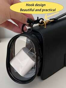 Portable Storage Bag Mini Zipper Bag Travel Storage Bag Bag Accessories Headphone Charger And Data Cable Organizer Cosmetic Bag Makeup Bag Multifunctional Case With Keychain For Women And Girls Camping Essentials Beach Accessories Travel Must Haves Travel Essentials Travel Accessories Vacation Summer Holiday School Accessories Supplies Stuff Back To School Supplies