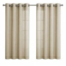 Sophisticated Rustic Linen Curtain 3.00m X 1.60m Textured Touch