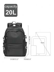 Mochila leve para laptop e viagem escolar, mochila universitária fofa e durável, mochila casual para meninos e meninas, mochila portátil de grande capacidade para atividades ao ar livre, viagens, caminhadas e escola. Versões novas e antigas são enviadas aleatoriamente.