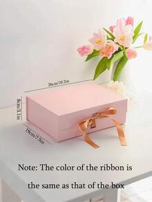 1个可定制姓名丝带礼盒，可折叠，磁吸式，婚礼礼盒，伴娘个性化姓名礼盒，带盖丝带礼盒，定制婚礼礼物，可与伴娘礼盒搭配使用，也适用于生日、情人节、新娘礼物，是婚礼、生日或任何场合的完美之选，也非常适合儿童艺术活动和节日日历，派对必备。 - 多色2 - 查看 8