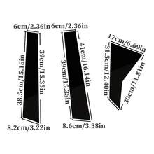 适用于 2022-2025 款思域的 6 件黑色保护条 - 防刮 B 柱和 C 柱护板，OEM 款式，高品质 PC 材质，适合左侧车窗，汽车改装配件 | 时尚汽车设计 - 均碼 - 查看 3