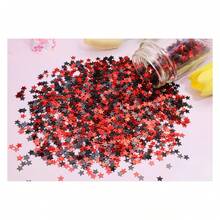 2 paquetes de Confeti de mesa metálico holográfico con lentejuelas en forma de estrella para decoración de fiesta de graduación 2022 2023, felicitaciones graduados, cumpleaños, boda en color rojo y negro