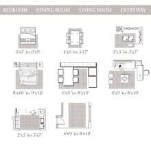 BERTHMEER Large Beige Modern Area Rugs 8 X10  For Living Room Bedroom Office Dining Room Farmhouse Washable Carpets Non Slip Distressed Geometric Stripes Rugs - 8' x 10' as pic - View 1