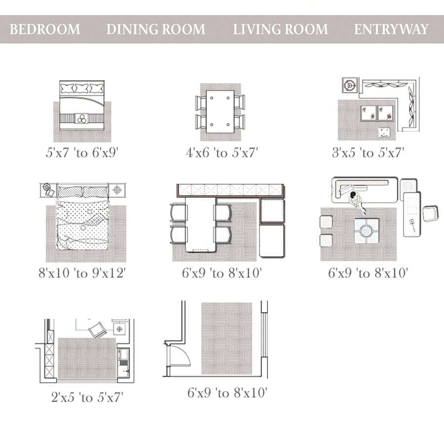 BERTHMEER Large Beige Modern Area Rugs 8 X10  For Living Room Bedroom Office Dining Room Farmhouse Washable Carpets Non Slip Distressed Geometric Stripes Rugs - 8' x 10' as pic - View 1