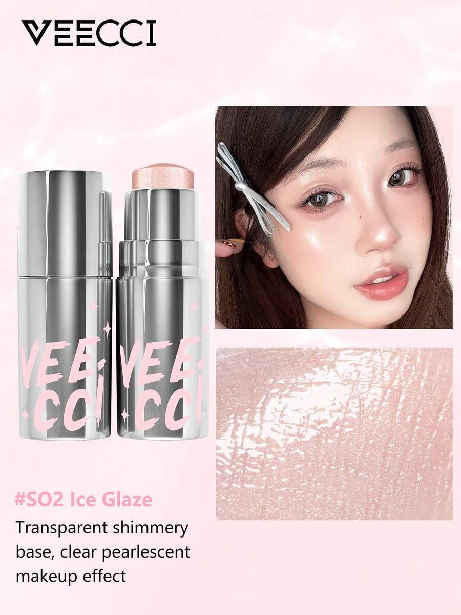 VEECCI 保湿棒、高光棒、保湿提亮、3D立体塑形棒、自然保湿肌肤 - #SO2 Ice Glaze - 查看 1