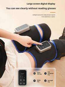 1pc/2pcs Wireless Charging Leg Massager, Foot Massager, With Heating And Vibration Functions - 3 Modes, Large Screen Display, Supports USB Charging, Soft Fabric, Breathable Design, Suitable For Calves, Thighs, Knees, Ankles And Soles - Ideal Gift For Both Men And Women, Fashionable Modern Massager - Multicolor - View 9