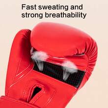 GINGPAI Youth Boxing Gloves, Breathable Thickened Fighting Gloves For Adults, Muay Thai Training