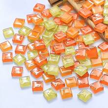 200 块彩虹水晶玻璃马赛克瓷砖，DIY 工艺用品，适用于艺术项目，家居装饰工艺配件 - 查看 9