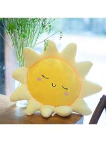 Cojín de almohada con forma de nube de dibujos animados de 35cm/13,77 pulgadas y muñeco de peluche de sol lindo de 45 cm/17,71 pulgadas, muñeca de trapo, perfecto como regalo de San Valentín, cumpleaños o Año Nuevo, adecuado para decoración de habitación infantil