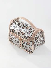 1 件豹纹化妆包，便携式防水手持护肤品收纳洗漱包，适合女性旅行必备度假暑假返校学校用品包，适合学校洗漱包旅行 - 彩色 - 查看 9