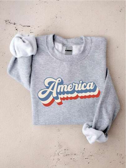 America Sweatshirt, Memorial Day, 4th Of July Party, USA Sweater, Independence Day, Fourth Of July, America Party, Gift For Americans IT-3298