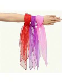 3/6条蒙特梭利感官舞蹈丝带，学习教育舞蹈配件，情人节，圣诞节，圣诞礼物，新年礼物，圣诞节万圣节礼物，生日礼物，2026新年，圣诞节，圣诞礼物 - 彩色 - 查看 4