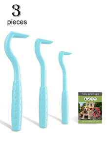 Kit de herramientas ligero, compacto y portátil para eliminar pulgas y garrapatas de mascotas, puede eliminar de forma segura, fácil y suave las garrapatas de los animales, reutilizable y portátil