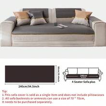 1 件夏季冰丝凉爽沙发套，百搭家居装饰宠物友好型沙发垫，适用于家庭卧室、书房、客厅和办公室椅子办公椅椅垫坐垫