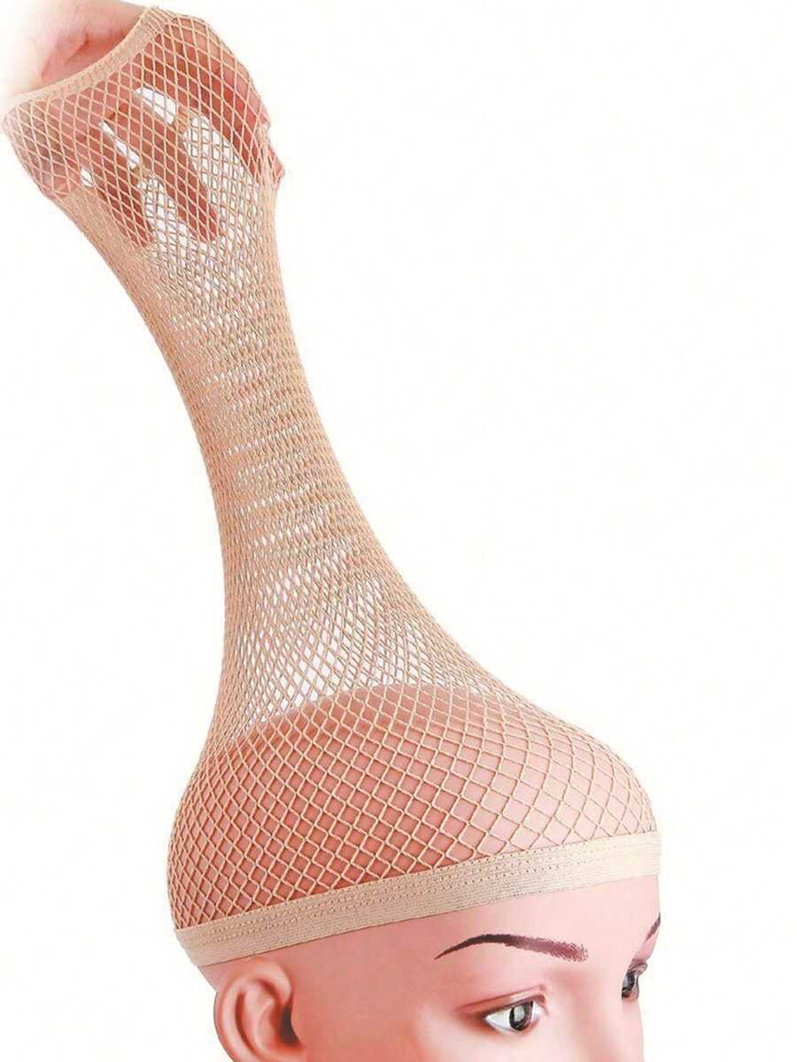 Skin Color Wig Cap, Breathable Mesh Wig Net, Unisex Mesh Wig Cap, Wig Hair Net, Skin Color Non-Slip Breathable Stretch Nylon Wig Cap Set, Long Wig Cap, Stretchable High Elastic Durable Hair Net, Wig Care Set, Wig ,Hair Styling Kit ,Hair Tool Kit