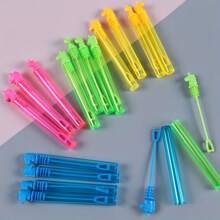 12/24pcs Portable Mini 7-Color Bubble Wands (Bubble Liquid Not Included), Suitable For Events, Party Favors, Birthday Gifts, Valentine's Day Gifts, Cute Decorations, Wedding Decor, Mini Bubble Show, Birthday Party Supplies, Gift Bag Fillers, Summer Outdoor Gifts