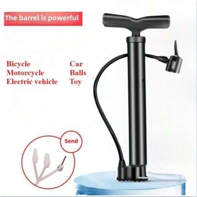 Bomba de ar portátil de alta pressão e alta eficiência para bicicleta, dispositivo multiválvula durável, adequada para scooters elétricas, mountain bikes e balões, bolas de basquete, bolas de futebol americano, bombas de ar para pneus, acessórios essenciais para ciclismo - até 120 PSI, melhor presente para homens, mulheres, festivais e ciclismo ao ar livre, Natal, Halloween, Ano Novo, Carnaval