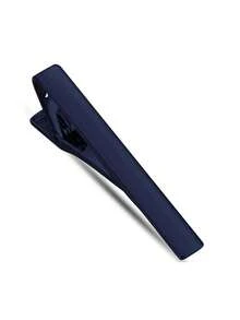 1 pieza Pinza de corbata texturizada lisa de color plata/oro/cobre, pinza de corbata plana de negocios formales de alta gama - Multicolor - Ver 23