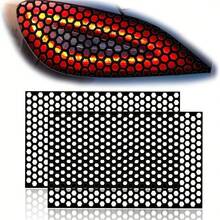 High-Performance Racing Style Honeycomb Taillight Sticker, Advanced Taillamp Honeycomb Decal Trim, Personalized Taillight Cover Sticker Grid, Fits All Vehicles, Easy Installation And Durable Exterior Accessory, Car Sticker - Multicolor - View 1