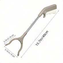 1 件轻质不锈钢夹钳工具 - 实用垃圾收集和垃圾夹，耐用金属，符合人体工程学的握把，高效的废物处理，基本清洁和卫生产品，垃圾拾取器，卫生夹 - 彩色 - 查看 2