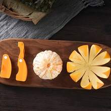 1PC Easy To Grip Stainless Steel Fruit And Vegetable Peeler With Durable Plastic Handle - Perfect For Lemons, Grapefruits, Etc. - Essential Kitchen Tools, Creative Peelers, Fruit Cutters, Small Tools - Orange - View 6
