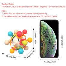 1pc Cute Puffer Fish Tactile Ball, Infant Sensory Toy, Baby Teether Toy, Interaction Sensory Ball - Colorful Plastic Grasping Toy, Suitable For Early Learning And Brain Development, Christmas/Birthday Gift For Baby Boys And Girls