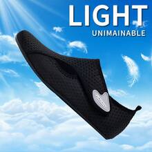 Nuevos zapatos de agua para hombres, zapatos de playa, zapatos de río; calcetines de agua descalzos; zapatos de agua para hombres, ligeros y antideslizantes, adecuados para playa de verano, senderismo en arroyos, surf, natación, navegación y otros deportes; zapatos de agua unisex - Negro - Ver 6