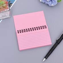 1pc Simple Wired Spiral Notebook, Color Pages, Tearable Binding, Office Supplies Diary Stationery Notebook Back To School Color Coil Book Student Notebook Highly Attractive Fresh And Simple A6 Notepad Record Diary