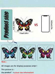 4 件套精致铁制蝴蝶墙饰 - 令人惊叹的悬挂金属艺术品，适用于室内和室外空间，无需电力，是送给家人和朋友的完美礼物，为花园、庭院、客厅、卧室、露台和阳台增添优雅气息