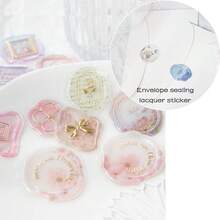 Hot Stamping Candy, Lacquer Seal Sticker, Asymmetrical Three-Dimensional Drip Glue, Hand Account Decoration Sticker, Envelope Sealing Lacquer Sticker School Supplies,Back To School - Multicolor - View 6