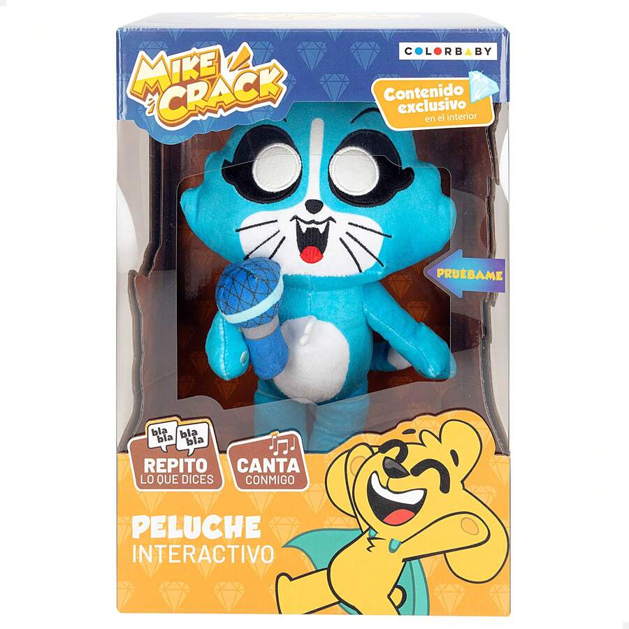 Color Baby Mikecrack Peluche oficial gatita Akela <<Canto y repito lo que dices» ✅ Entrega 24/48h a España (península) - Negro - Ver 1
