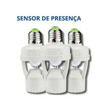 Photocell Motion Presence Sensor E27 Socket Bivolt - 360 Degree Area Lamp - Một kích thước phù hợp với tất cả - Xem 7