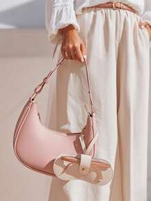 1pc Elegant Embossed Glasses Cover, Cute Hanging PU Leather Sunglasses Storage Bag, Portable Travel Eyewear Holder, Ideal Choice For Gifts