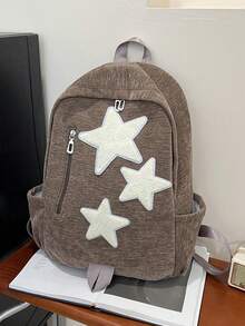 时尚星星背包，百搭休闲大容量女学生背包