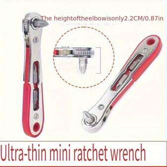 Mini set de tournevis, tournevis à cliquet, tournevis coudé, clé multifonction, réversible