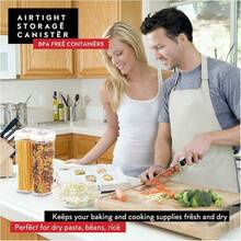 New  Pasta Storage Containers For Pantry - Set Of 2  Airtight Spaghetti Container Storage - I For Spaghetti & Noodl,  Pantry Anization And Storage, Keeps Food Frh - Set -2 Pasta - 2 Quarts - View 6