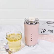 SMEG 320ML Office Beverage Vacuum Cup Travel Portable Drinking Cup Stainless Steel Vacuum Car Leak Proof Handle Coffee Vacuum Cup Thermal Insulation Cooling Cup Back To School