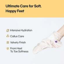 Epielle Hydrating Foot Masks, 6 Pairs Moisturizing Socks Dry, Cracked Feet, Restores And Softens Skin With Jojoba Oil And Shea Butter, Korean Skincare, Foot Spa Gifts Women - Hydrating Gloves - View 8