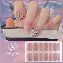 Dark Gradient French Tip Nail Stickers – Self-Adhesive Full Cover Nail Wraps For Ombre Look – Easy To Apply, Long-Lasting, Chip-Resistant Design – Perfect For DIY Manicures, Nail Art Lovers, Busy Schedules, And Effortless Glam For Work, Parties, Or Everyday Style - Multicolor - View 5