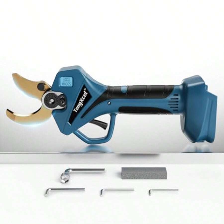 Electric Pruning Shears For Makita LXT 18V Liion Battery Cordless Pruner With LCD DisplayandSK5 Titanium Blades 2.4" Cutting Dia. Brushless Shears For Gardening Tree Trimming Battery NOT Included - as pic - View 1