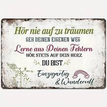 1 Stück Retro Metallschild, Freunde sind wie Sterne Wandkunst Deko, Eisenmalerei, Vintage Logo Garage Wanddekoration, Café Bar Wohnzimmer Wanddekoration Schild, 20 x 30 cm